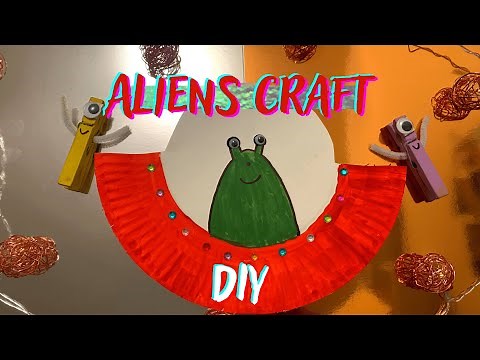 How To Make Easy Paper Plate Alien / KIDS craft / Craft Ideas / DIY