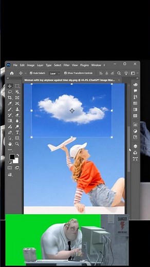 Adobe Photoshop 2026 - Tips to Blend Black & White Image #short