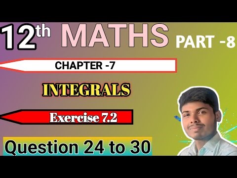 12th Maths Exercise 7.2 Question no 24 to 30