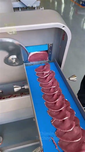 High-speed meat slicing machine#slicer#meatslicer#slicebeef#steak#barbecue#freshmeat