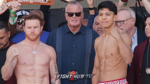 Canelo Alvarez vs Jaime Munguia FULL weigh in & face off! | Fight Hub TV
