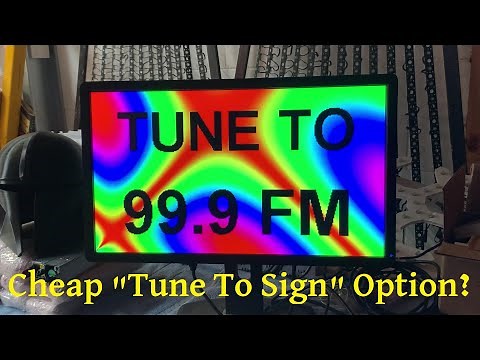 Cheap Simple "Tune To Sign" Using a PC Monitor or TV