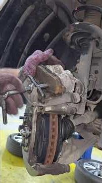 Nissan pathfinder install new front brake pads #automotive