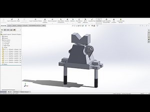 tutorial SolidWorks drawing 3D || movable support assembly