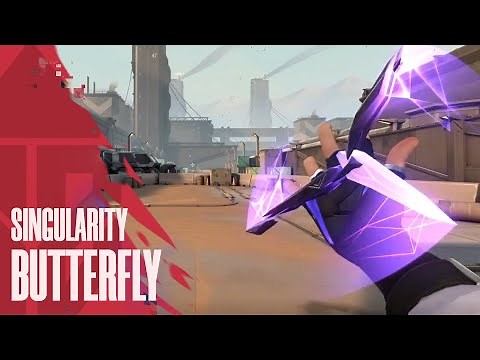 SINGULARITY BUTTERFLY KNIFE SKIN GAMEPLAY - VALORANT SINGULARITY 2.0 SKINS GAMEPLAY