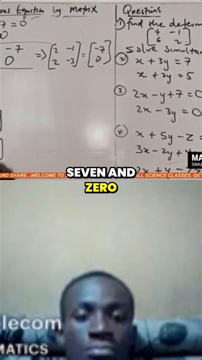 Ready to solve equations like a pro? 🤓 Let’s dive into Cramer's Rule! 💡 #MathMagic #CramersRule