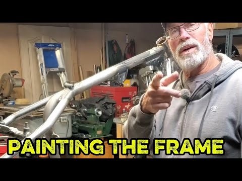 How I Painted My Harley Sportster Frame | DIY Chopper Build Frame Paint