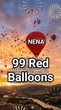 전쟁을 일으킨 빨간 풍선 99Red balloons #nena #네나 #99redballoons #99luftballons #deutschland #빨간풍선