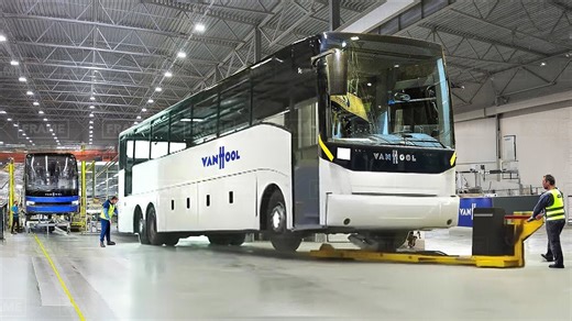 Exploring the Van Hool production line for premium buses built from the ground up