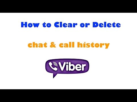 How to clear or delete chat & call history on Viber