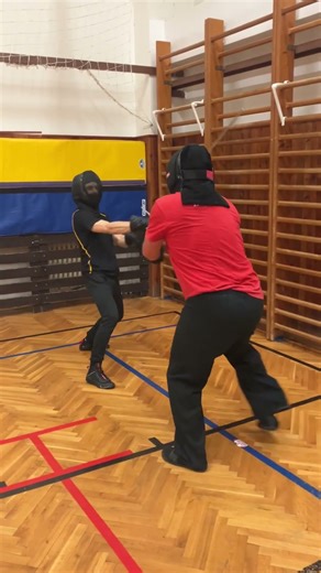 Advanced longsword training – Zornhau escalation to wrestling range