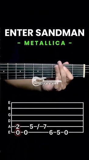 Metaliica - Enter Sandman Guitar Lesson #strumly #guitar #guitarlesson #guitartutorial