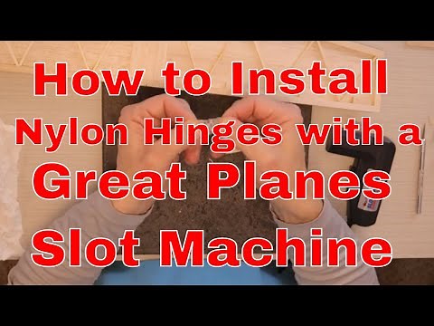 How to use the Great Planes Slot Machine to Install Pinned Hinges - RC Plane Lab