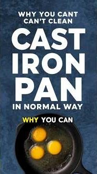 Why CANT You CLEAN a CAST IRON PAN in NORMAL WAY After Cooking? Cast Iron Rust & Seasoning Explained