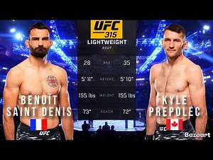 BENOIT SAINT DENIS VS KYLE PREPOLEC FULL FIGHT UFC 315