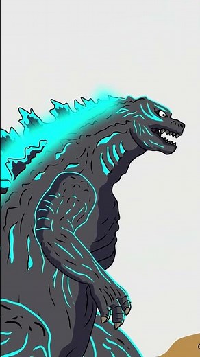 Evolution of Godzilla | Godzilla Cartoon Compilation | Power Levels | ANIMATION SKILL #shorts