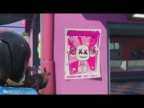 Fortnite Battle Royale - Showtime Poster Location Guide (Showtime Challenges)