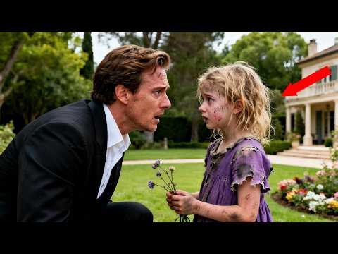 Billionaire Finds a Poor Girl Mowing His Lawn—Her Reason Leaves Him in Tears...