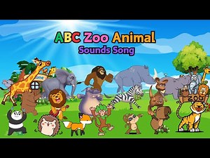 ABC Zoo Animal Sounds Song | Alphabet Animals | Nursery Rhymes For Babies | Little Puppy Learn