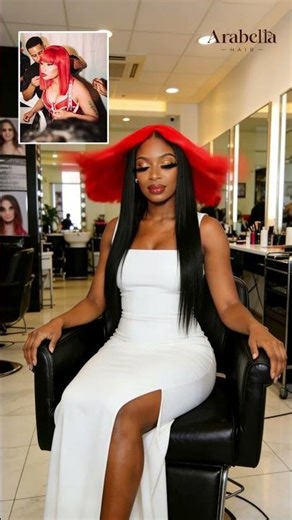 POV: you did a Nicki Minaj hairstyle with AI… which one is better?😍💖 #arabellahair #nickiminaj