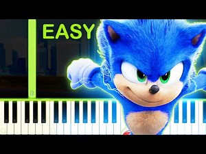 Speed Me Up | Sonic The Hedgehog Movie - EASY Piano Tutorial