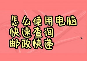 邮政快速快速查询的方法，自动批量查询