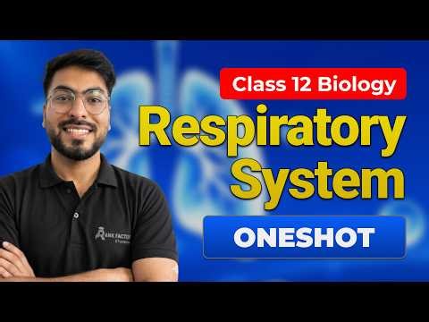 Class 12 Biology Respiratory System | One Shot Revision for Board Exams
