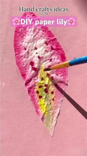 DIY Beautiful Paper Lily 🌺 #lily #rose #flowers #crafting #diy #handmade #diycrafts #handmade