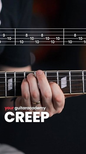 Your Guitar Academy | 🎸 Creep - Radiohead Guitar Tutorial with Tabs and Chords. Save to learn! Follow @yourguitaracademy For Daily Guitar Lessons,... | Instagram