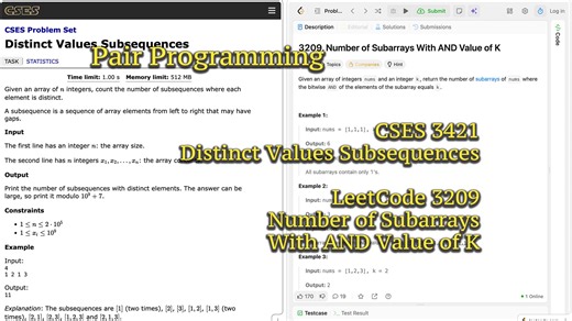 PairProgramming: CSES 3421 & LeetCode 3029