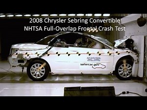 2008-2014 Chrysler Sebring / 200 Convertible NHTSA Full-Overlap Frontal Crash Test