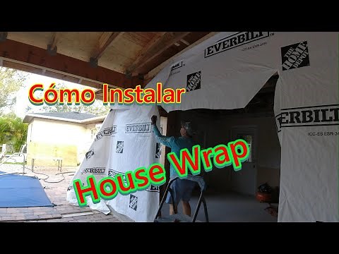 Cómo Instalar house wrap? How to install house wrap