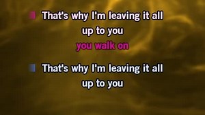 Karaoke I'm Leaving It (All) Up to You - Donny Osmond - CDG, MP4, KFN - Karaoke Version