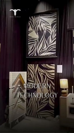 Bold Geometry, Modern Calm | Black & White Designer Rug for Contemporary Spaces