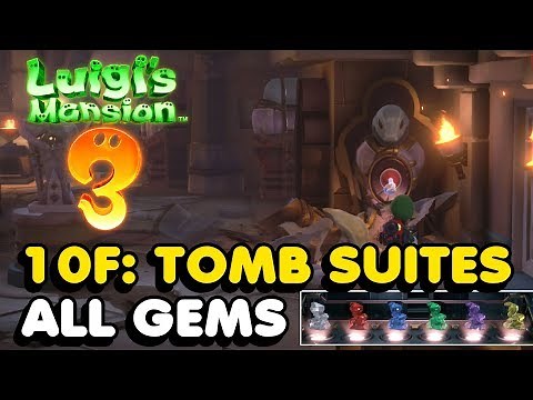 Luigi's Mansion 3 - 10F: Tomb Suites All Gems Locations Guide