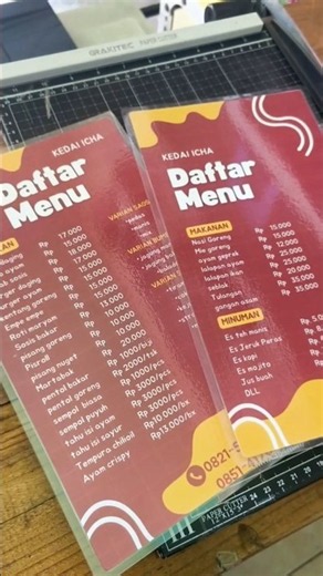 Printing & Laminating a Menu | The Final Result 😍