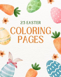 Easter Coloring Pages for Kids Printable Easter Activity Book, Bunny, Eggs, Chicks, Holiday Crafts Toddlers & Preschool – Instant Download - Etsy