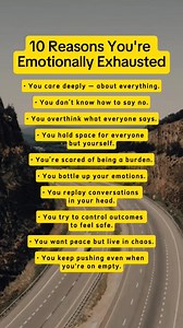 472K views · 6K reactions | Caring too much without caring for yourself is a recipe for emotional exhaustion. Your feelings matter too. #EmotionalExhaustion #TakeCareOfYou #BurnoutAwareness #FeelingTooMuch #OverthinkerStruggles #MentalHealthMatters #YouNeedRestToo | Psychology Unlocked | Facebook