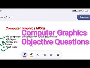 Computer Graphics MCQ Based Questions 1