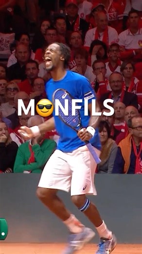 MEGA MONFILS! Imagine taking down Federer in the #daviscup final. #tennis #federer #monfils