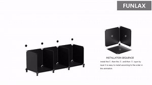 FUNLAX Cube Storage Organizer, 12x12 inches 6 Cube Shelves Units, Closet Organizers and Storage, Modular Bookcase Book Shelf Shelving Stackable Closet Shelves for Bedroom, Living Room, Office Grey