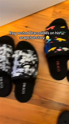 DracoSlides | Most Comfortable Slides on Instagram: "Rays reactions to our chrome heat dracoslides 👀 “Those hard” - Ray"