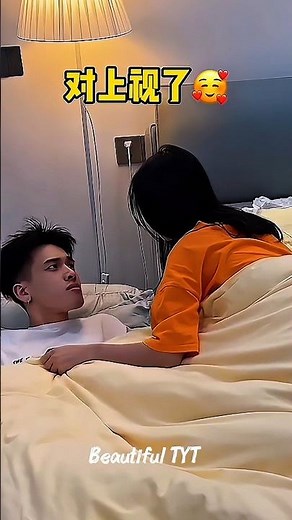 Wrapped in Endless Love: Our Cozy Sleep Hug 🥰 | Romantic Couple Moment #Shorts