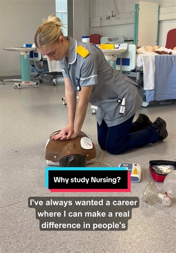 Abi shares why she chose to study nursing and what the profession truly means to her 👩‍⚕️🩺 #nursing #studentnurse #nursingjourney #nurse #studentlife
