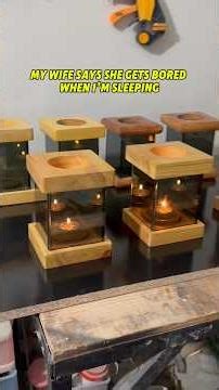 I Built an Infinity Candle Lamp That Looks Endless #woodworking