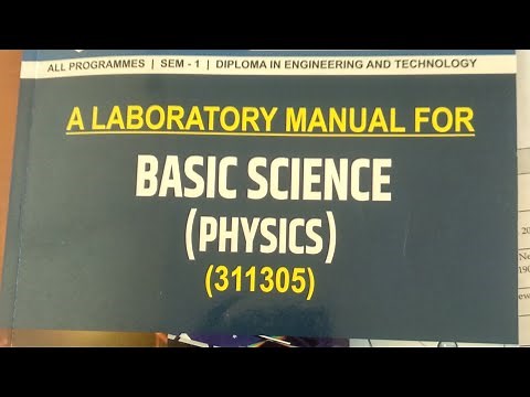 a laboratory manual for basic science ( physics ) 311305. k scheme all answers deploma first year.🎉
