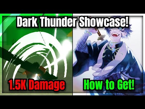 28 NEW CODES! How to Get Dark Thunder + Dark Thunder Showcase ( 1.5K DAMAGE! ) | Slayers Unleashed