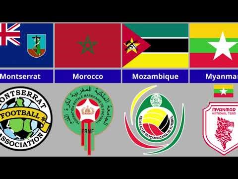 All 211 FIFA Member Associations National Team Logos