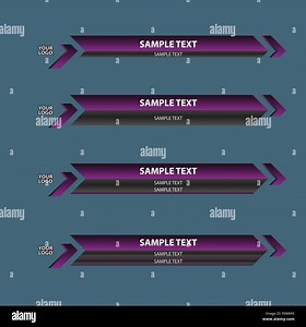 lower third banner bar screen broadcast Stock Vector Image & Art - Alamy