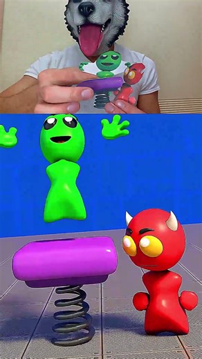 Skubi REACT Geometry dash Trampoline FAIL (Fire in the hole VS Kids at the basement) - Skubi